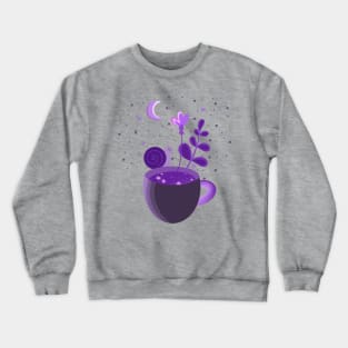 A purple snake in a mug Crewneck Sweatshirt